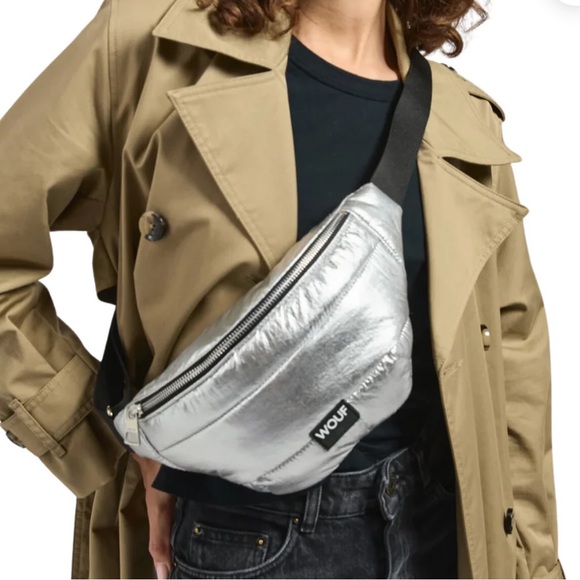 Wouf Handbags - Wouf Glossy Waistbag - Silver